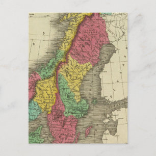 Denmark, Sweden, And Norway Postcard