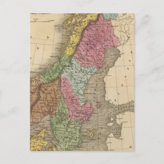 Denmark, Sweden, Norway Postcard (Front)