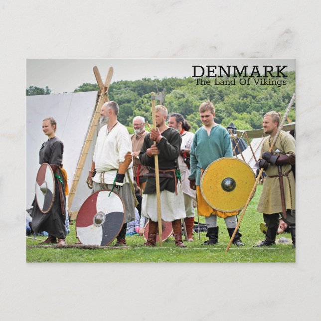 Denmark, The Land Of Vikings Postcard! Postcard (Front)