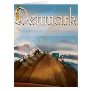 Denmark Vintage Travel Poster