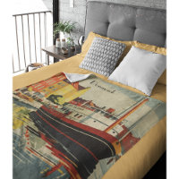 Denmark Vintage Travel Poster customisable