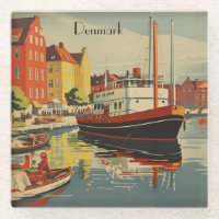Denmark Vintage Travel Poster customisable