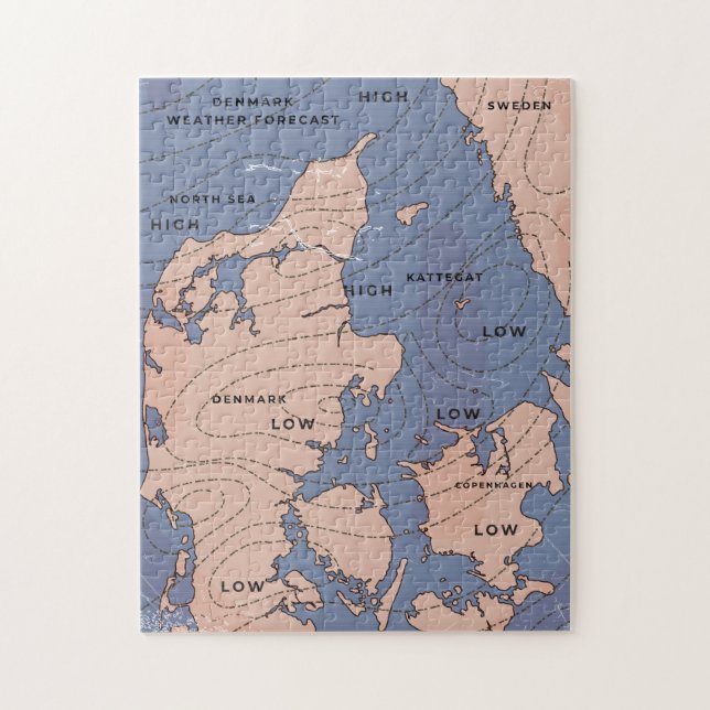 Denmark Vintage Weather forecast Jigsaw Puzzle (Vertical)