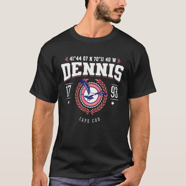 Dennis Massachusetts Cape Cod MA Nautical Beach So T-Shirt (Front)
