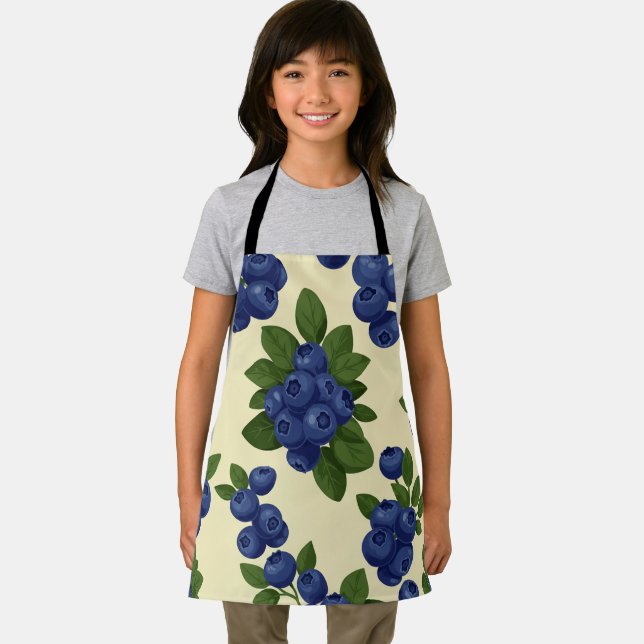 Dense Blueberry Seamless Pattern  Apron (Insitu)