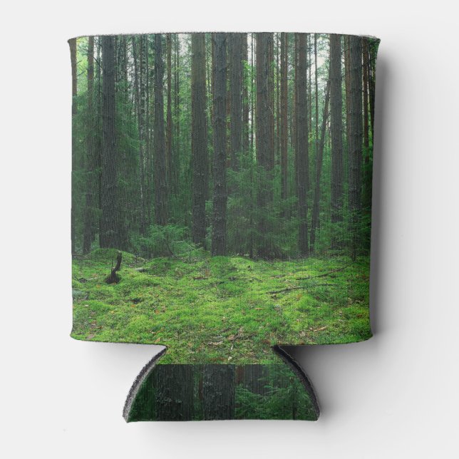 Dense Summer Forest: Landscape Panorama. Can Cooler (Front)
