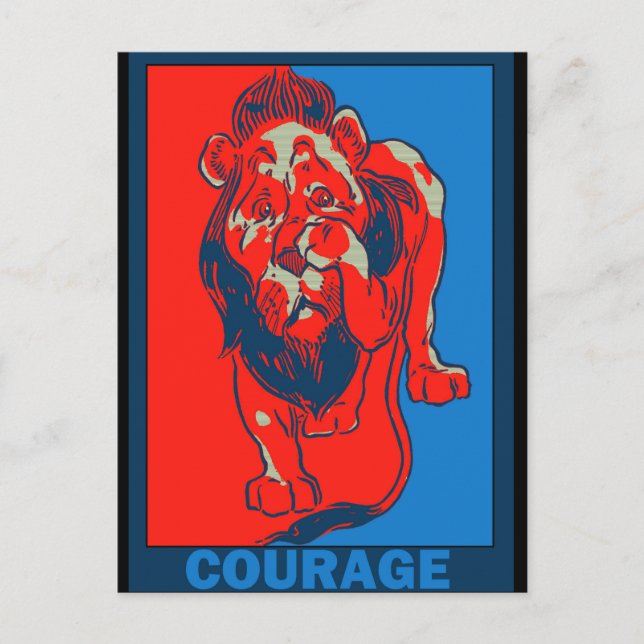 Denslow's Wizard of Oz:: Courage Postcard (Front)