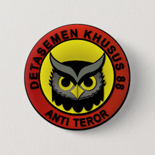 Densus 88 without text 6 cm round badge