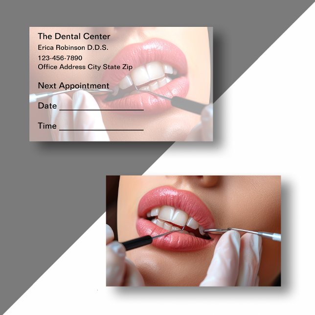Dental Appointment Budget Business Cards (Creator Uploaded)