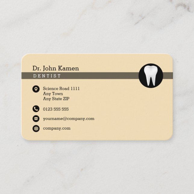 Dental Appointment Card | Professional Classy (Front)