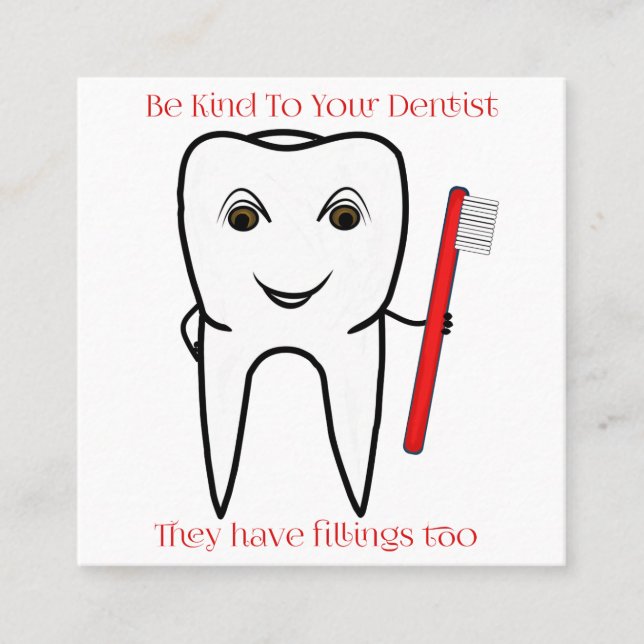 Dental Appointment Reminder Cards Funny (Front)