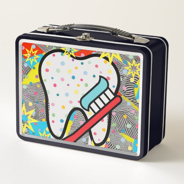 Dental Arts Metal Lunch Box (Front)