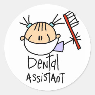 Dental Assistant Classic Round Sticker