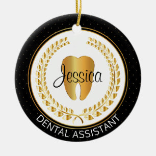 Dental 🦷 Assistant, Hygienist, Student Ceramic Tree Decoration