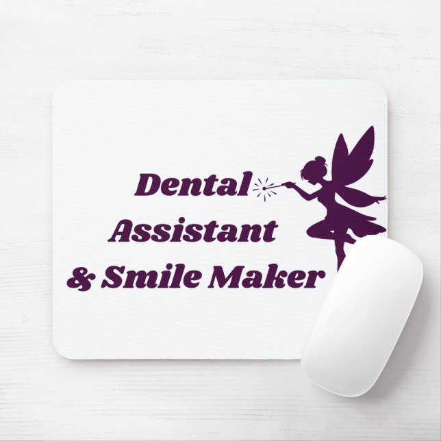 Dental Assistant & Smile Maker Fairy Mouse Pad (With Mouse)