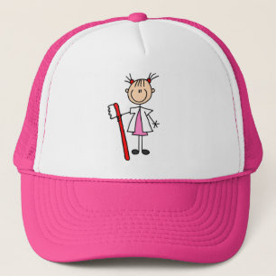 Dental Assistant With Toothbrush Trucker Hat
