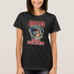 Dental Braces  For Kids Dinosaur With Braces T-Shirt