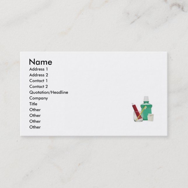 Dental Business Card (Front)
