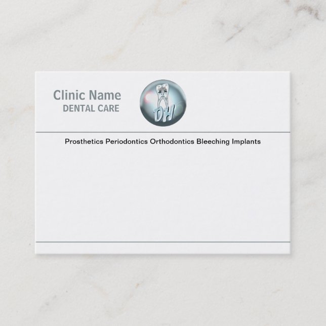 Dental Care Appointment Card (Front)