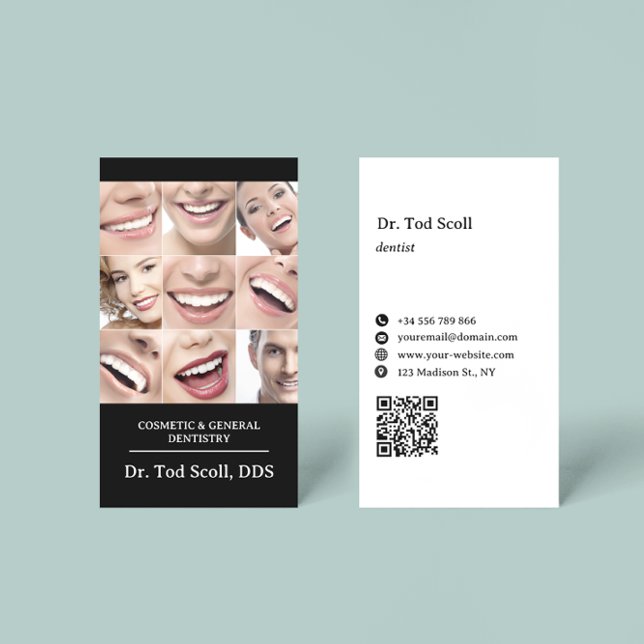 Dental care Dentistry Oral Health Business Card (Creator Uploaded)