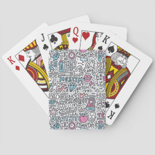 Dental Cartoon Pattern Playing Cards