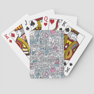 Dental Cartoon Pattern Playing Cards