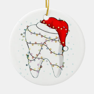 Dental Christmas Dunny Dentist Holiday Ceramic Tree Decoration