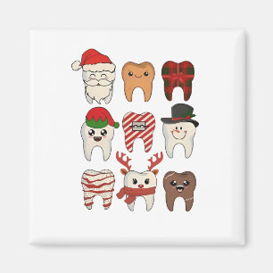 Dental Christmas Funny Dentist Holiday Magnet