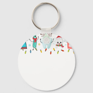 dental christmas key ring