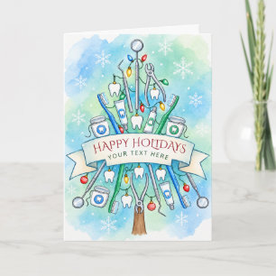 Dental Christmas Tree Dentist Christmas Holiday Card