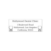 Dental clinic address Self Inking Rubber Stamp