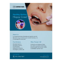 Dental Clinic Custom Glossy Poster
