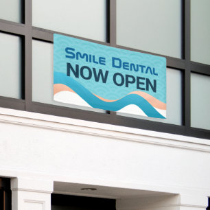 Dental Clinic Dentist Now Open Banner Sign