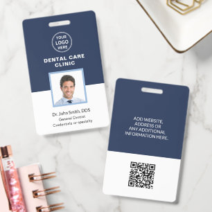 Dental Clinic Dentist Professional Logo ID Badge