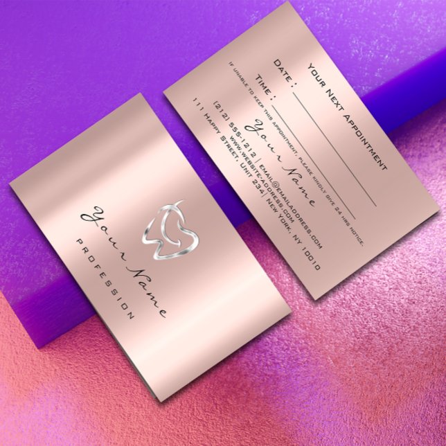 Dental Clinic Dentist Silver Rose Appointment Logo (Dental Clinic Dentist Silver Rose Appointment Logo)