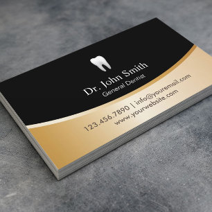 Dental Clinic Modern Black & Gold Appointment