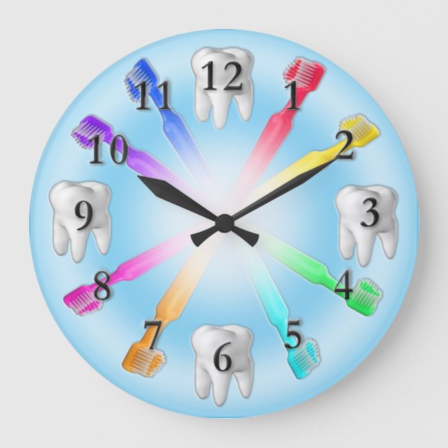 Dental Clock with Changeable Background Colour (Front)