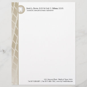 Dental Company Letterhead