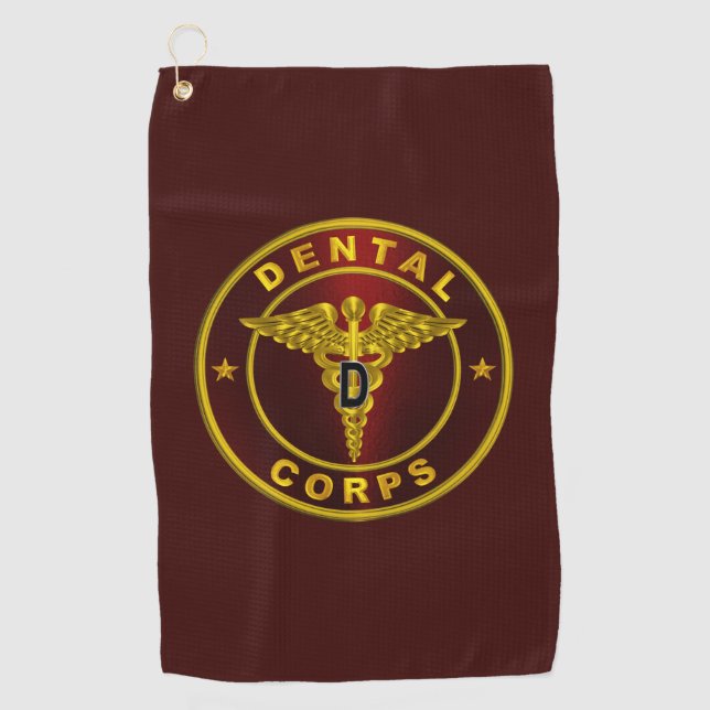 Dental Corps  Golf Towel (Front)