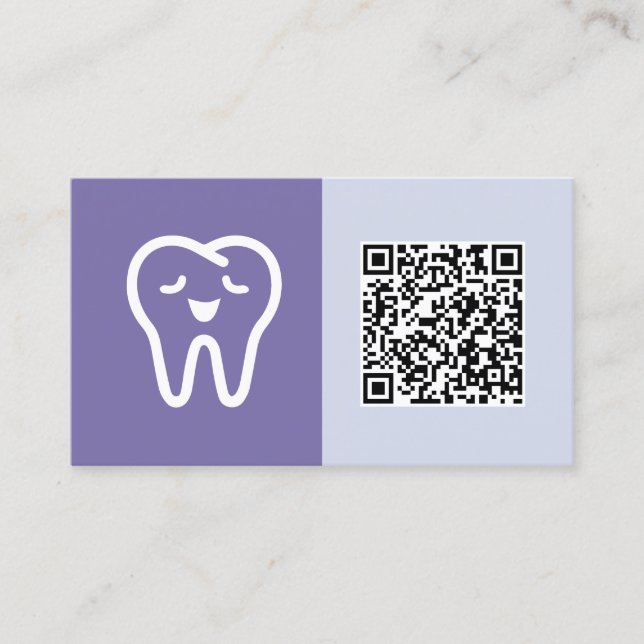 Dental Custom QR Business Card (Front)
