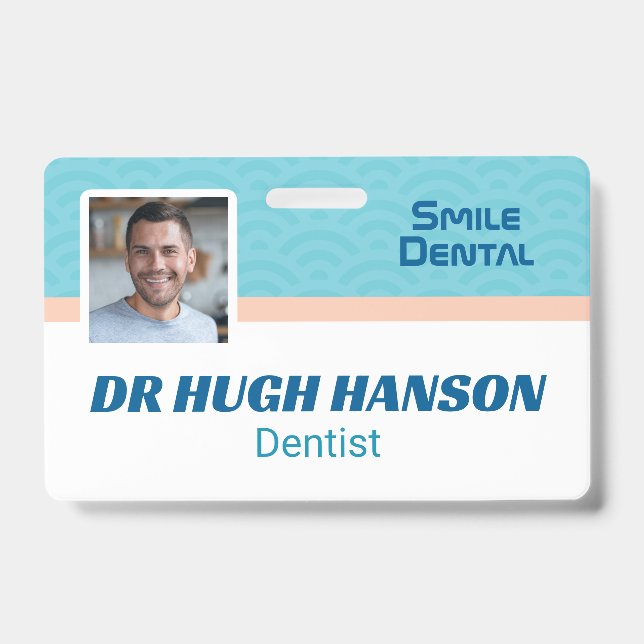Dental Dentist Clinic Staff ID Badge (Front)