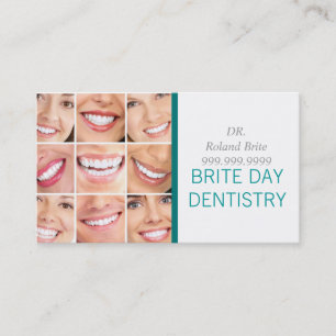 Dental Dentist Dentistry Doctor Teeth Smile Business Card