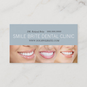 Dental Dentist Dentistry Doctor Teeth Smile Care Business Card