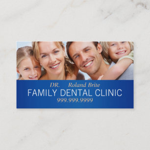 Dental Dentist Dentistry Doctor Teeth Smile Family Business Card