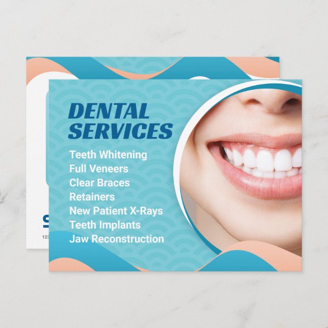Dental Dentist Services with Special Offer Postcard (Front/Back)