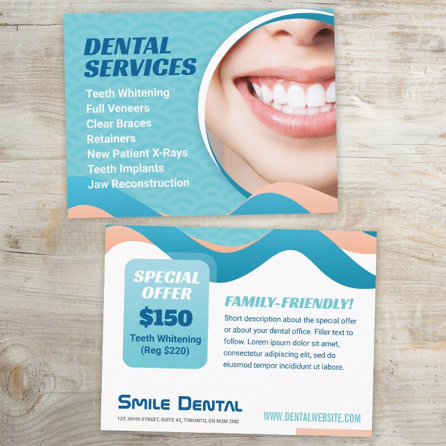Dental Dentist Services with Special Offer Postcard (Creator Uploaded)