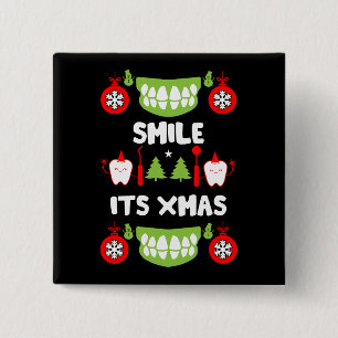 Dental Doctor Xmas 15 Cm Square Badge