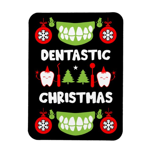 Dental Doctor Xmas Magnet (Vertical)