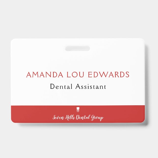 Dental Employee ID Badge (Front)