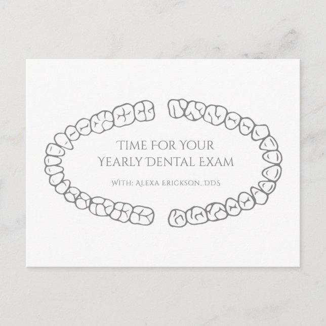 Dental Exam Reminder Postcard (Front)